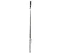 BUGUUYO Lampe de Poche Magnétique Télescopique LED Aluminium avec Tête Aimantée Lampe Torche Extensible pour Mécaniciens et Bricoleurs Grip Antidérapant Argent sans Pile