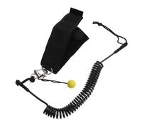 BUGUUYO Leash de Paddleboard Enroulé 274 M Sangle de Cheville Réglable Corde de Sécurité Élastique Résistante pour Sup Surf et Bodyboard - Accessoire Indispensable Sports Nautiques