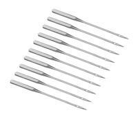 BUGUUYO Lot De 10 Aiguilles Pour Machine À Coudre Pour Broder Du Denim Aiguilles De Rechange Universelles En Métal Facile À