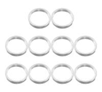 BUGUUYO Lot de 10 Entretoises en Aluminium Argenté pour Vélo VTT et Route, Accessoires Faciles à Installer pour Amélioration et Compatibilité Divers Modèles de Vélos