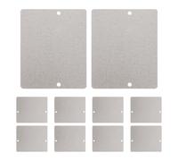 BUGUUYO Lot de 10 feuilles isolantes en mica : Plaque en mica résistante à la chaleur pour micro-ondes - Panneau isolant ignifugé - Pièce de rechange universelle pour l'entretien du four