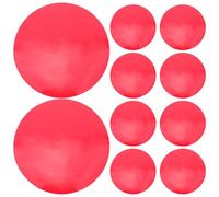BUGUUYO Lot de 10 Films Diffuseurs Adhésifs Ronds 12 Cm pour Éclairage D’Ambiance, Filtres Correcteurs de Lumière Chaude Rouge, Feuilles Autocollantes pour Lampes LED, Spots