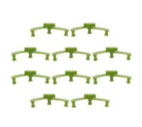 BUGUUYO Lot de 10 Plieurs de Branches Réglables en Plastique Vert pour Plantes en Pot et Fleurs, Légers et Réutilisables, pour Jardins Extérieurs
