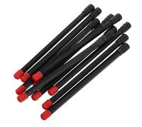 BUGUUYO Lot de 10 Rallonges de Valve de Pneu Flexibles 125 Mm en Plastique Noir - Extension Droite pour Voiture, Moto, Vélo - Adaptateur de Tige pour Gonflage Précis et Accès