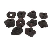 BUGUUYO Lot de 10 Roches Volcaniques pour Aquarium Plantes en Pot Décoration Daquarium Volcanique Base À Anneau Fixe pour Plantes Aquatiques Accessoires pour Aquarium