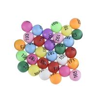 BUGUUYO Lot de 100 de Tennis de Table Numérotées 1-100 en Polypropylène 4 CM Couleurs Mélangées Légères et pour Décoration Fête Jeux de Loterie et Beer Pong