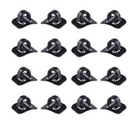 BUGUUYO Lot de 16 Clips en C pour Câble de Frein de Vélo de Route Supports de Durite en Alliage D’Aluminium et Plastique Fixation Robuste pour Gestion Optimale des Câbles Accessoires