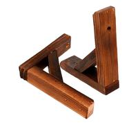BUGUUYO Lot de 2 Bases de Clôture en Bois Solide pour Jardin Socles Stables pour Petite Clôture Extérieure Support Fixe Accessoire Pratique pour Aménagement de Cour