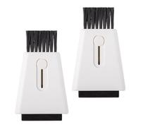 BUGUUYO Lot de 2 Brosses de Nettoyage Multifonctions à Double Tête Mini Format Compact Brosse pour Clavier Écran et Recoins Difficiles pour Bureautique et Électronique Portable et