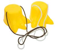 BUGUUYO Lot de 2 Chaussures à Échasses Jaunes en Plastique de Griffes, Jeu de Sport Extérieur pour Garçon et Filles, Échasses D’équilibre pour Entraînement Sensoriel et Couleur Aléatoire