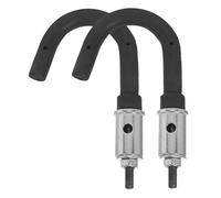 BUGUUYO Lot de 2 Crochets Télescopiques Solides pour Échelle Extensible Crochet Droit pour Échelle de Toit Diamètre 28-32 MM Support Durable pour Usage Extérieur et Grenier