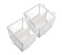 BUGUUYO Lot De 2 Filets D'Incubation pour Poissons Incubateur De Frai De Poissons Bol À Étui D'Isolation pour Éponge Support pour Plantes Aquarium Filet