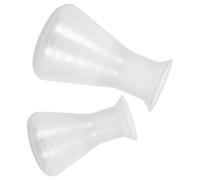 BUGUUYO Lot De 2 Flacons Erlenmeyer De Laboratoire Mini Béchers Scientifiques En Plastique Transparent Pour La Chimie Et Les Sciences