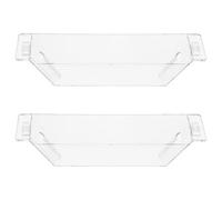 BUGUUYO Lot de 2 gobelets à graisse en plastique transparent pour ventilateur de cuisine - Récupérateur d'huile de cuisine - Filtre de collecte d'huile rond en plastique