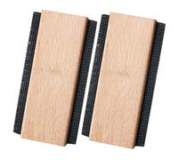 BUGUUYO Lot de 2 Rasoirs Anti-Peluches Manuels en Bois et Métal, Peigne à Pull Compact et Antidérapant, pour Enlever Bouloches sur Vêtements, Pulls, Tapis - Outil Portable pour Entretien