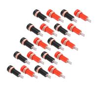 BUGUUYO Lot de 20 Adaptateurs Femelles 4 MM pour Prise Banane Bornier Isolé de Montage sur Panneau Connecteurs de Borne de Raccordement Rouge et Noir pour Équipements Audio et Laboratoire