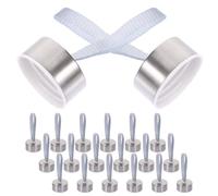 BUGUUYO Lot de 20 Bouchons de Bouteille d'eau Étanches en Acier Inoxydable Becs Verseurs Pratiques pour Bouteilles Sport 43Mm Couvercles Résistants à l'usure Usage Portable et