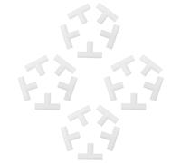 BUGUUYO Lot de 20 Connecteurs en T pour Tube 11 Mm, Raccords en Plastique Blanc à Verrouillage Rapide, Pièces de Rechange pour Étagères à Chaussures et Armoires Modulaires,