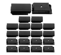 BUGUUYO Lot de 20 couvercles de batterie compatibles avec les manettes sans fil, accessoire de remplacement pour porte de batterie de jeu, plaque arrière de protection pour pièce cassée