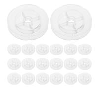 BUGUUYO Lot de 20 enrouleurs de câble d'extension - Bobine de câble en plastique, petite bobine pour le camping - Organisateur de tuyau de 7,6 cm (3 pouces), support électrique pour atelier et