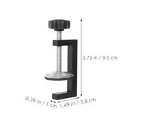 BUGUUYO Lot de 4 Pinces de Fixation pour Meubles Sectionnels en Alliage D’Aluminium et Acier au Carbone Serrage-Joints G Noirs Réglables pour Canapés D’Angle Clips Robustes pour