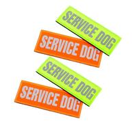 BUGUUYO Lot de 4 Réfléchissants pour Harnais de Chien d'Assistance Accessoires Sécurisés pour Chiens Faciles à Fixer Nylon pour Nocturnes