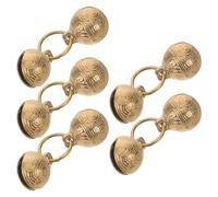 BUGUUYO Lot de 5 set de Clochettes de Tête de Tigre 22 MM pour Collier de Chat et Chien Petites Clochettes Suspendues Résistantes à L'Usure Multifonctions pour Dressage et Balades
