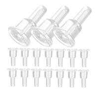 BUGUUYO Lot De 50 Fermoirs De Boucles D'Oreilles Transparents Anti-Poussière À Couverture Complète En Résine Transparente