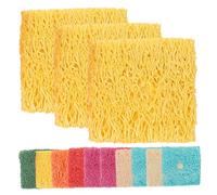 BUGUUYO Lot de 50 Jouets À Mâcher pour Hamster en Luffa Carrés pour Petits Animaux Chinchilla Fournitures De Soins Couleur Aléatoire