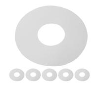 BUGUUYO Lot de 6 Joints de Valve en PVC Blanc 9 CM pour Bateau Gonflable Kayak et Matelas Pneumatique - Accessoires Étanches de Rechange pour Valve de Gonflage Solide