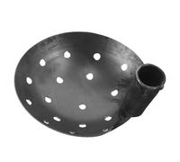 BUGUUYO Louche en Fer pour Curage de Boues avec Trous de 1cm Pelle à Tamis Multifonction pour Nettoyage des Gouttières pour Jardin et Terrasse