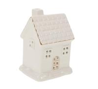 BUGUUYO Maison Céramique Lumineuse LED pour Décoration de Noël Figurine de Village Miniature pour Intérieur Éclairage Économe pour Salon Chambre et Table