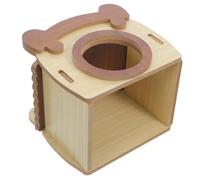 BUGUUYO Maison Labyrinthe en Bois pour Petits Animaux Espace Creusé Interactif, Structure Ajustable Détachable pour Environnement de Hamster