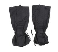 BUGUUYO Manchons de Protection pour Jambes Imperméables en Polyester Guêtres Thermiques Longues Noires Couvre-Jambes Anti-Neige pour Randonnée et Activités de Plein Air