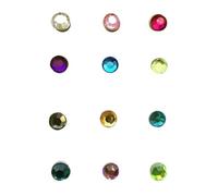 BUGUUYO Marqueurs Magnétiques 12 Pièces en Acrylique pour Verre à Vin | Réutilisables et Lavables, Pose Facile, Lot Coloré pour Fraternités et Mariages Couleur Aléatoire