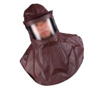 BUGUUYO Masque Anti-Huile Résistant Acide et Alcalin avec Capuchon Imperméable et Tête et Cou avec Ventilation et Conception à Tuyau Arrière pour Confort Prolongé