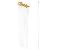 BUGUUYO Mât de Drapeau portatif en Plastique Blanc 11.02 Pouces 100pcs pour Drapeau Pays et publicité Lors de diverses Occasions