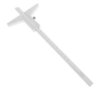 BUGUUYO Micromètre de Profondeur avec Curseur 0-200 MM en Acier Inoxydable Outil de Mesure de Précision pour Atelier et Maintenance Technique Pied à Coulisse Robuste pour Mesures