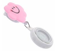 BUGUUYO Montre Infirmière Numérique Rétractable Rose Clip Métallique | Affichage Lumineux, Chiffres Grands et Lisibles, Boîtier Silicone, pour Blouses, Médecins et Assistantes