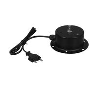 BUGUUYO Moteur Électrique Noir pour Boule à Facettes Disco Rotation Silencieuse et Réglable Moteur Rotatif Petit et Robuste pour Éclairage Scène Montage Rapide Compatible Système Miroir