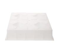 BUGUUYO Moule à pavés en béton, moule en plastique pour dalles de jardin, pour chemin en ciment, à 4 trous pour dalles de jardin.