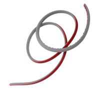 BUGUUYO Moulure D’Angle Autocollante en PVC Rigide Gris 2 M Profilé Pare-Éclaboussures pour Salle de Bain et Joint Mural D’Angle Étanche Moulures de Finition pour Carrelage