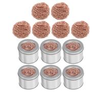 BUGUUYO Nettoyeur pour Pointes de Soudure en Laiton 12 Pièces - Boules de Nettoyage et Fil de Cuivre - Kit D’entretien Haute Résistance la Chaleur pour Fer à Souder - Usage