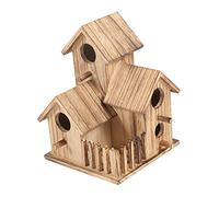 BUGUUYO Nichoir en Bois pour Jardin Kit De Nidification pour Oiseaux Multi-pièces Maison pour Oiseaux Espace De Vie Confortable