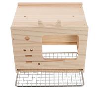 BUGUUYO Nichoir pour Perruches Bois avec Ventilation et Fond Amovible Abri de Nidification pour Cage Oiseaux Intérieure Boîte Élevage pour Accouplement et Éclosion des Perroquets et Petits