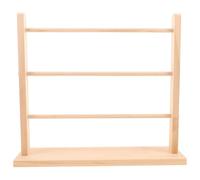 BUGUUYO Organisateur de Rubans Bois Massif à Niveaux Support Multifonction pour Bobines de Ruban Bijoux et Bracelets pour Atelier de Loisirs Créatifs Boutique de Fleurs et Pâtisserie