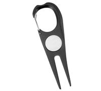 BUGUUYO Outil de Réparation de Pelouse Golf Portable Alliage Aluminium et Acier Inoxydable Fourchette de Divot Résistante et Légère pour Accessoires de Golf