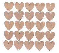BUGUUYO Panneau en Bois Décoratif Mural 50 Pièces Calendrier en Tranches De Bois en Forme De Cœur avec Fer pour La Décoration Intérieure