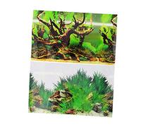 BUGUUYO Papier De Fond pour Aquarium Océan Poisson Transparent Terre D'aquarium Fort Accessoires D'aquarium Ornements D'aquarium Refuges Colorful Papier à Film Épais (Animal De Compagnie)