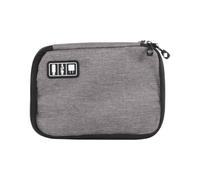 BUGUUYO Paquet de Rangement Multifonction Noir pour Accessoires Numériques, Pochette Compacte pour Câbles de Données et Écouteurs, Étui Portable Voyage et Organisation Électronique